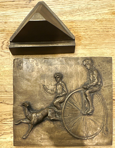 Penny farthing vintage bronze - penny,