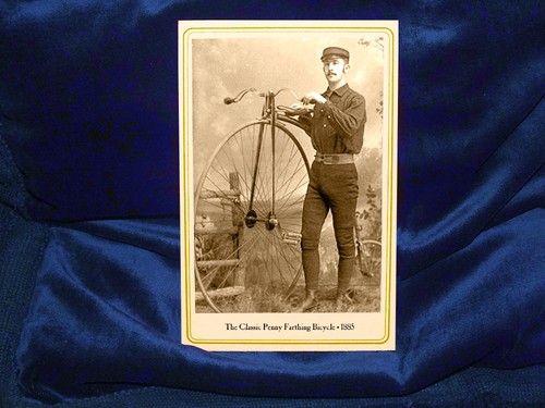 Classic penny farthing - farthing, bicycle